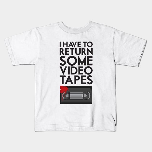 Video Tapes Kids T-Shirt by Woah_Jonny